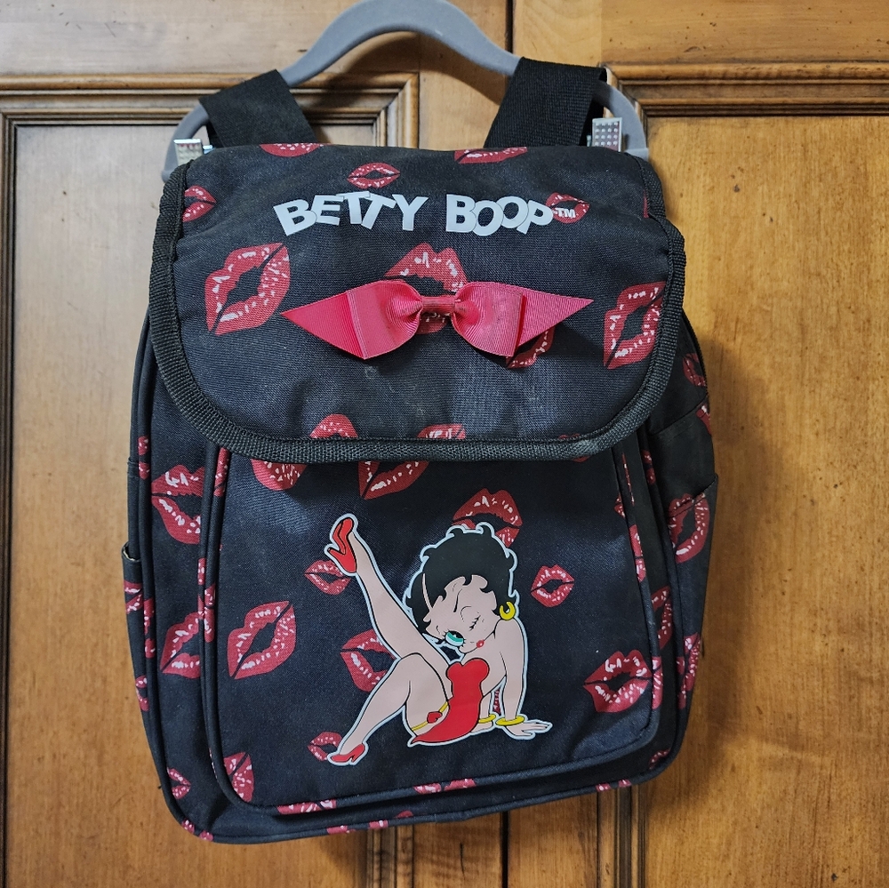 Betty Boop Black and Red Backpack